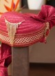 Groom Wear Embroidered Maroon Safa And Dupatta